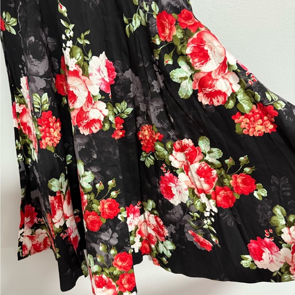 Women's Summer Printed Dress Sleeveless Retro Dress Medium Length Dress - Picture 6 of 10